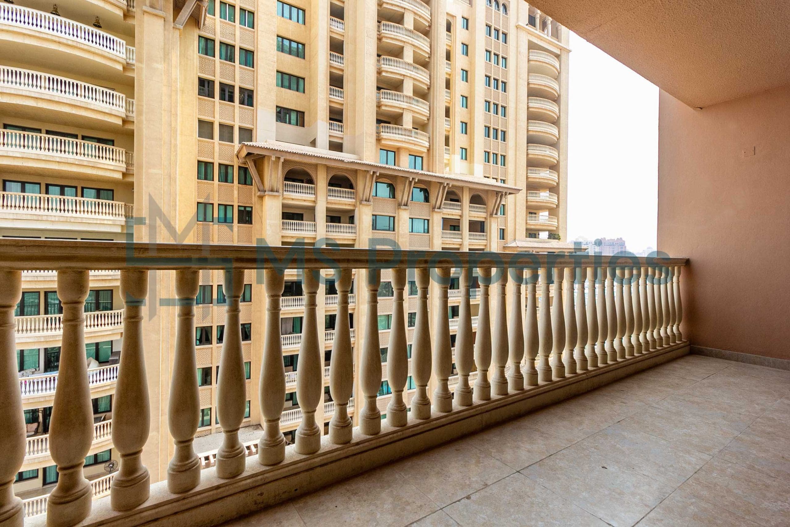 3BHK + MaidRoom Flat in Prime Area | Balcony View