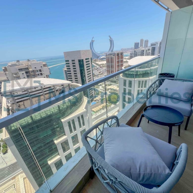 Elegant 1BHK Apartment | Furnished + Balcony w/ Sea View