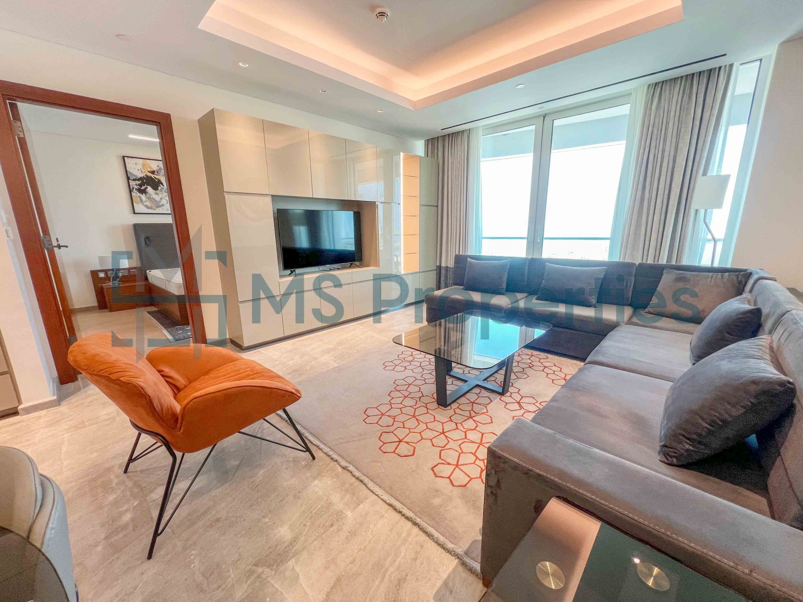 Elegant 1BHK Apartment | Furnished + Balcony w/ Sea View