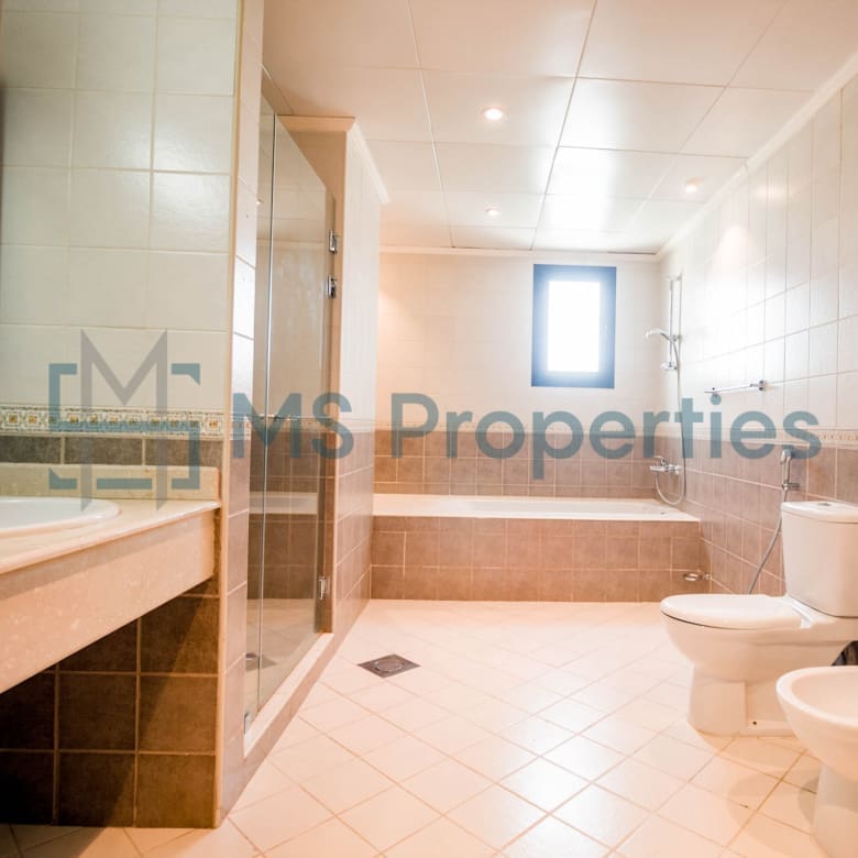 Bright & Spacious 3BHK + Maid Room w/ Balcony Marina View