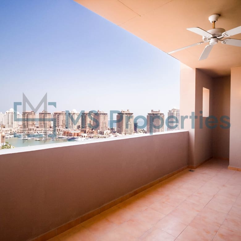 Bright & Spacious 3BHK + Maid Room w/ Balcony Marina View