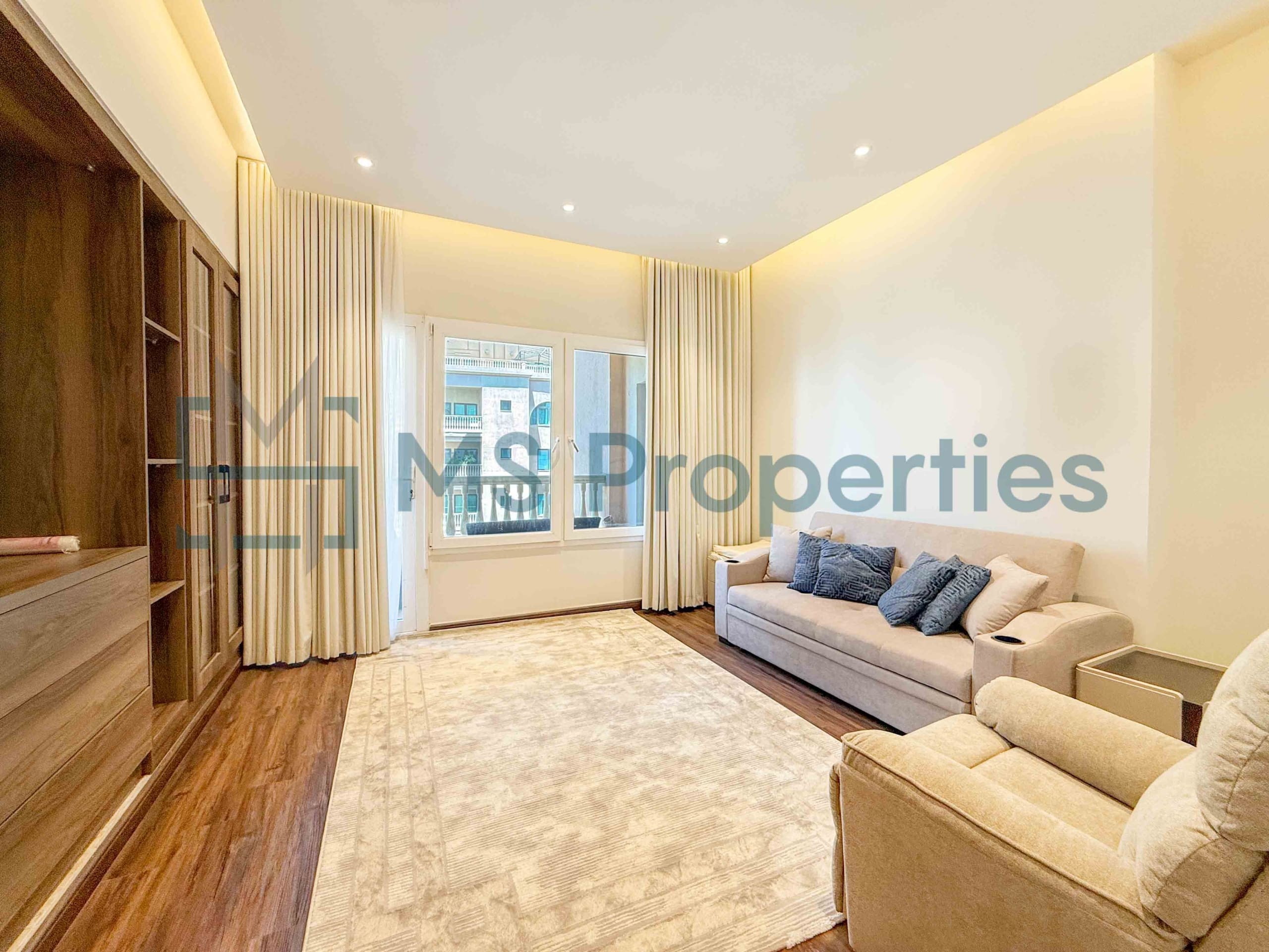 Classically Furnished 2BHK w/ Balcony | Q Cool Included