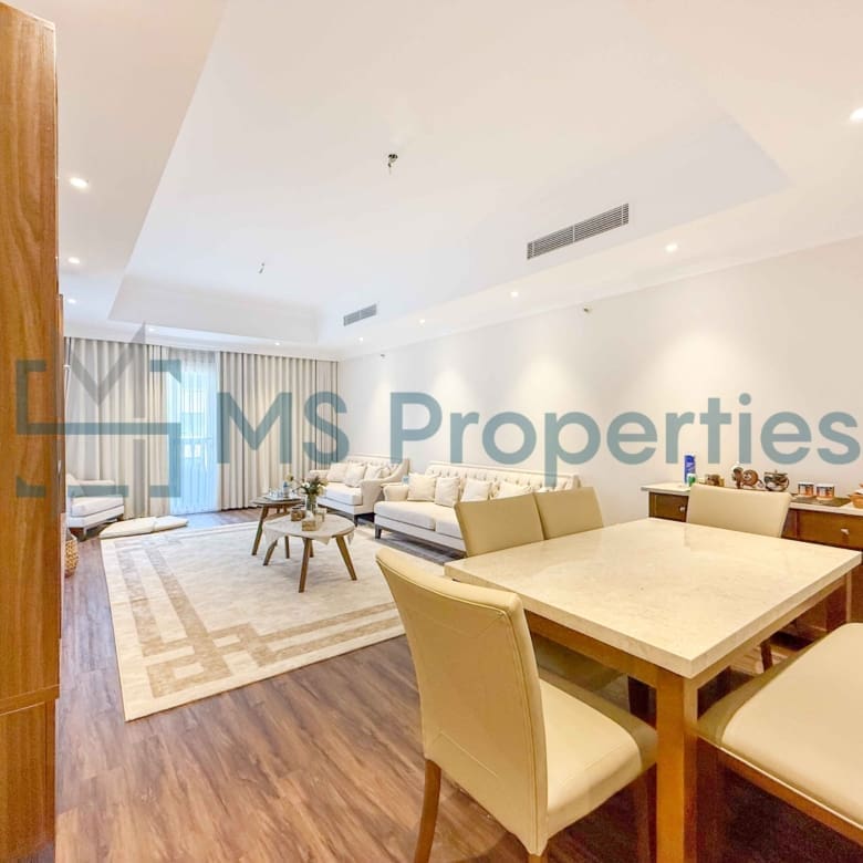 Classically Furnished 2BHK w/ Balcony | Q Cool Included