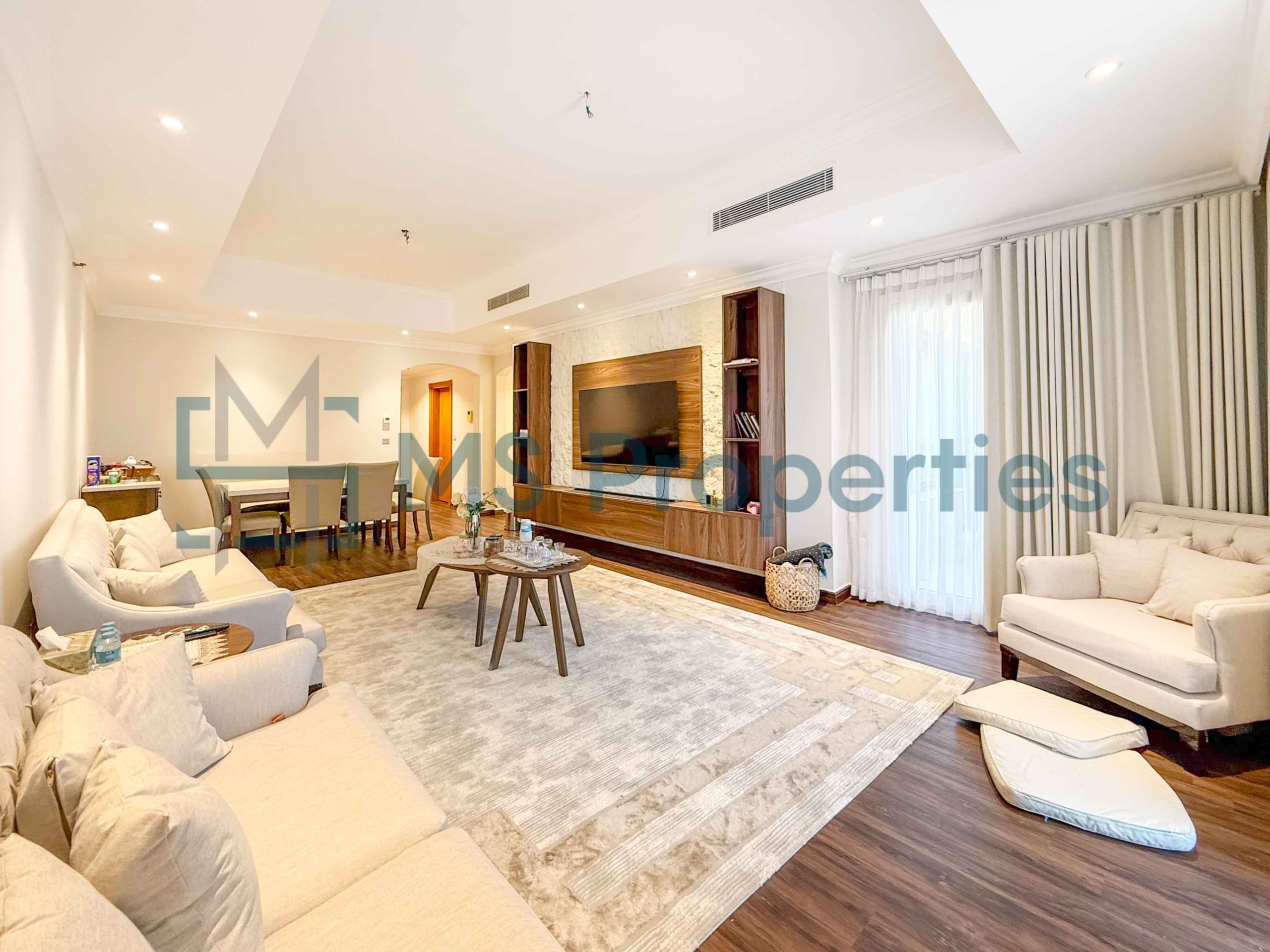 Classically Furnished 2BHK w/ Balcony | Q Cool Included