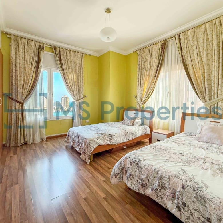 Bright & Spacious 3BHK + Maid | Furnished | Balcony View