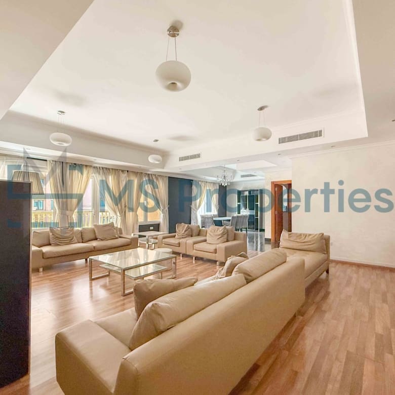 Bright & Spacious 3BHK + Maid | Furnished | Balcony View