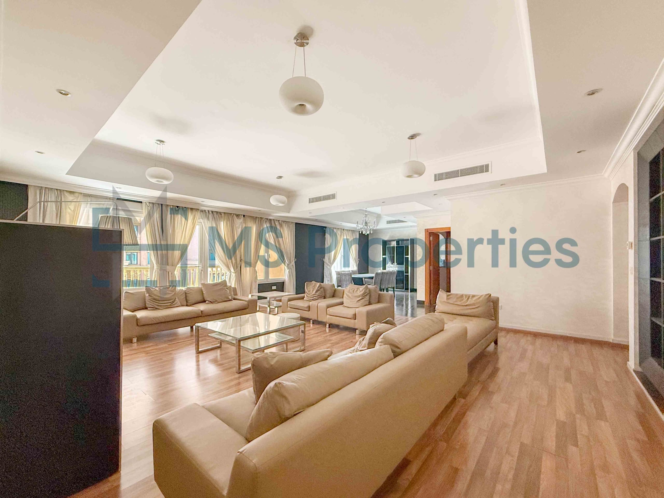 Bright & Spacious 3BHK + Maid | Furnished | Balcony View