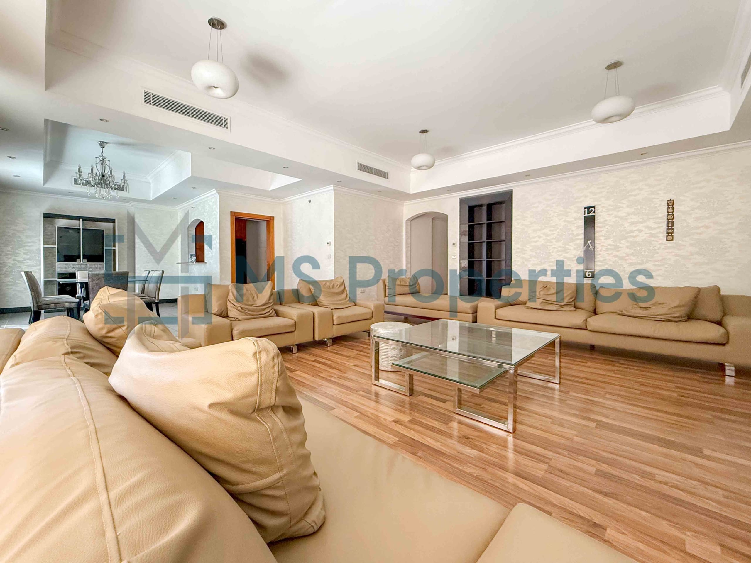Bright & Spacious 3BHK + Maid | Furnished | Balcony View