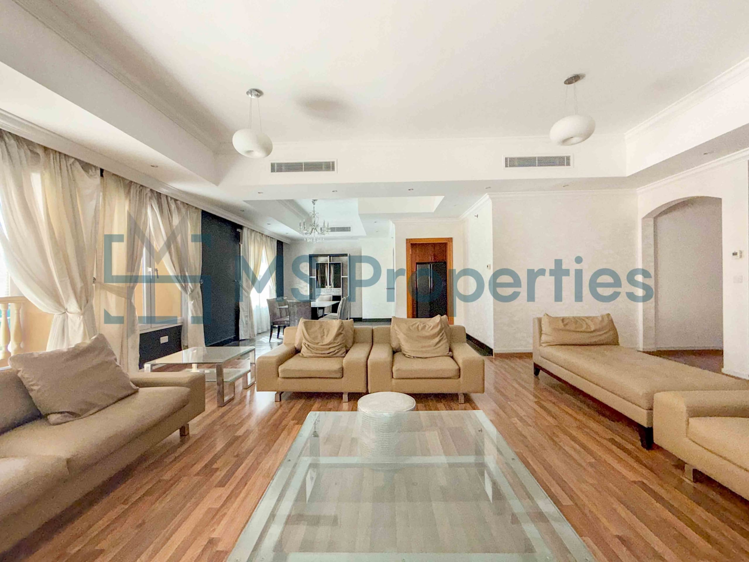Bright & Spacious 3BHK + Maid | Furnished | Balcony View