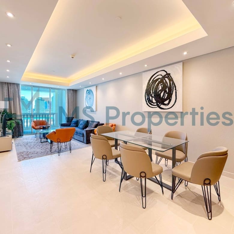 Beautiful Furnished 1BHK Apartment | Balcony | Marina View
