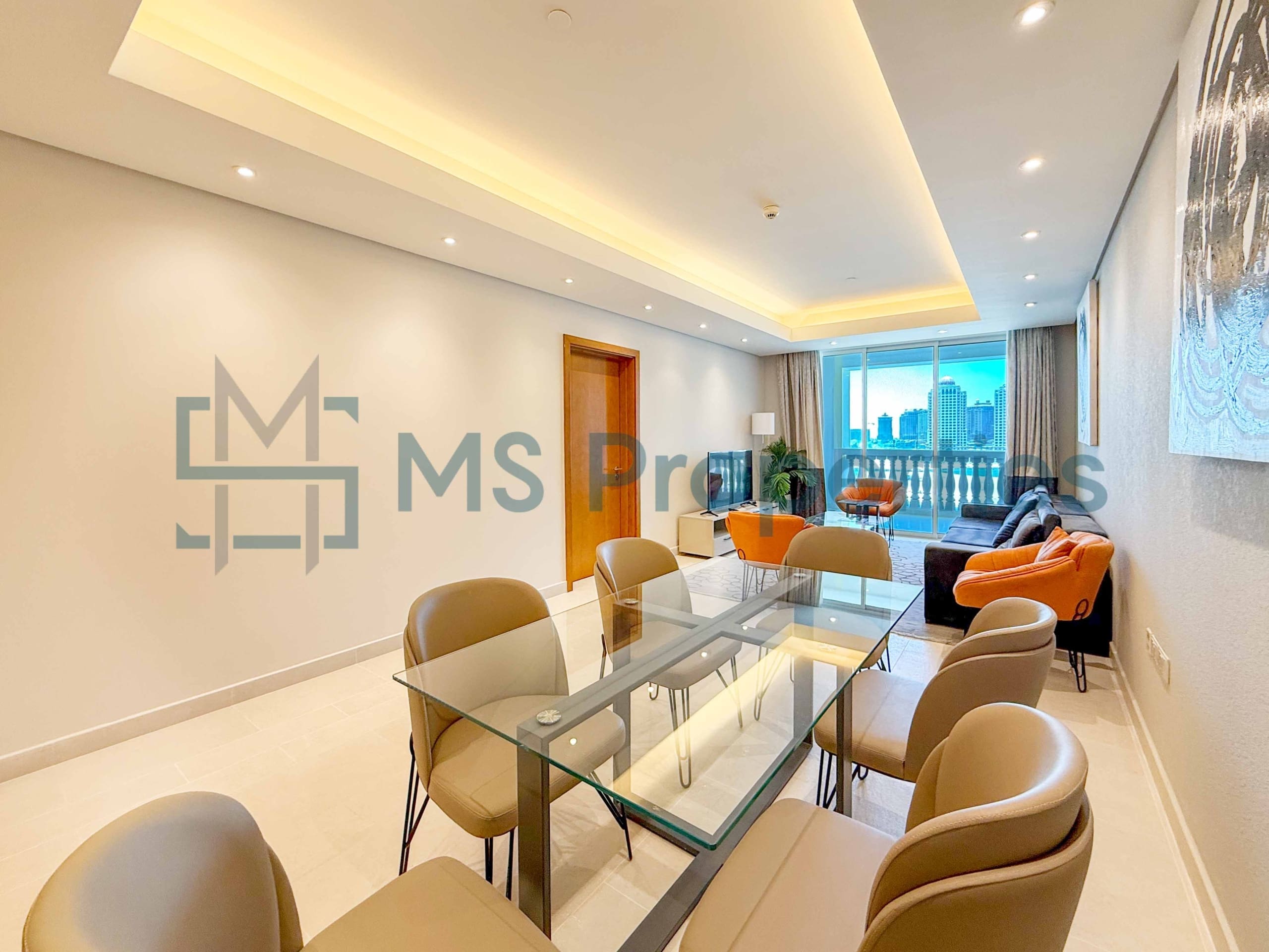 Beautiful Furnished 1BHK Apartment | Balcony | Marina View