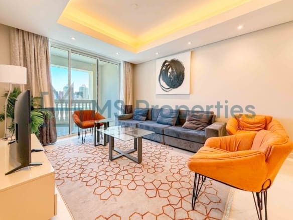 Beautiful Furnished 1BHK Apartment | Balcony | Marina View