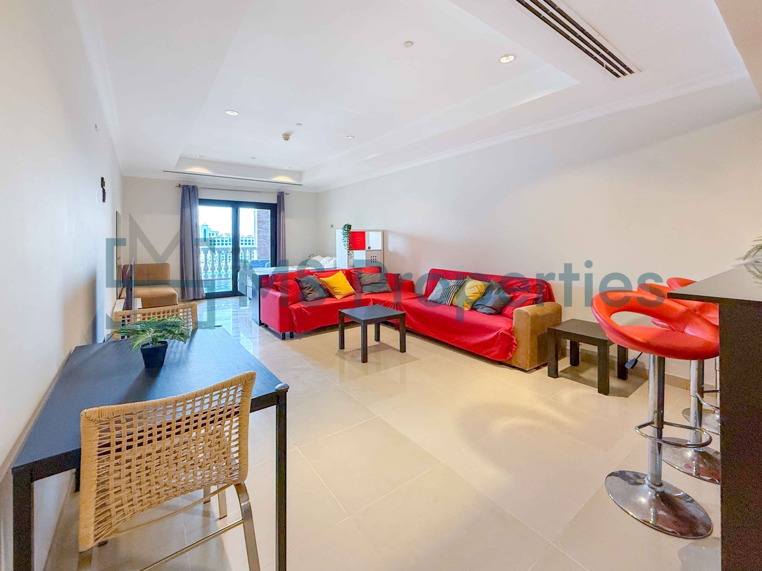 Charming Studio Furnished | Perfect Balcony Marina View