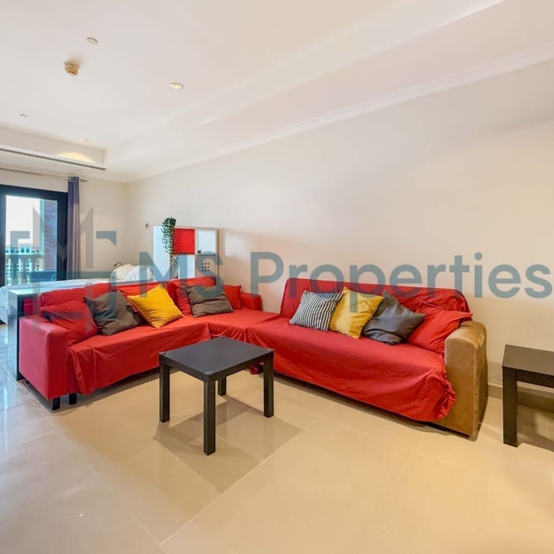 Charming Studio Furnished | Perfect Balcony Marina View