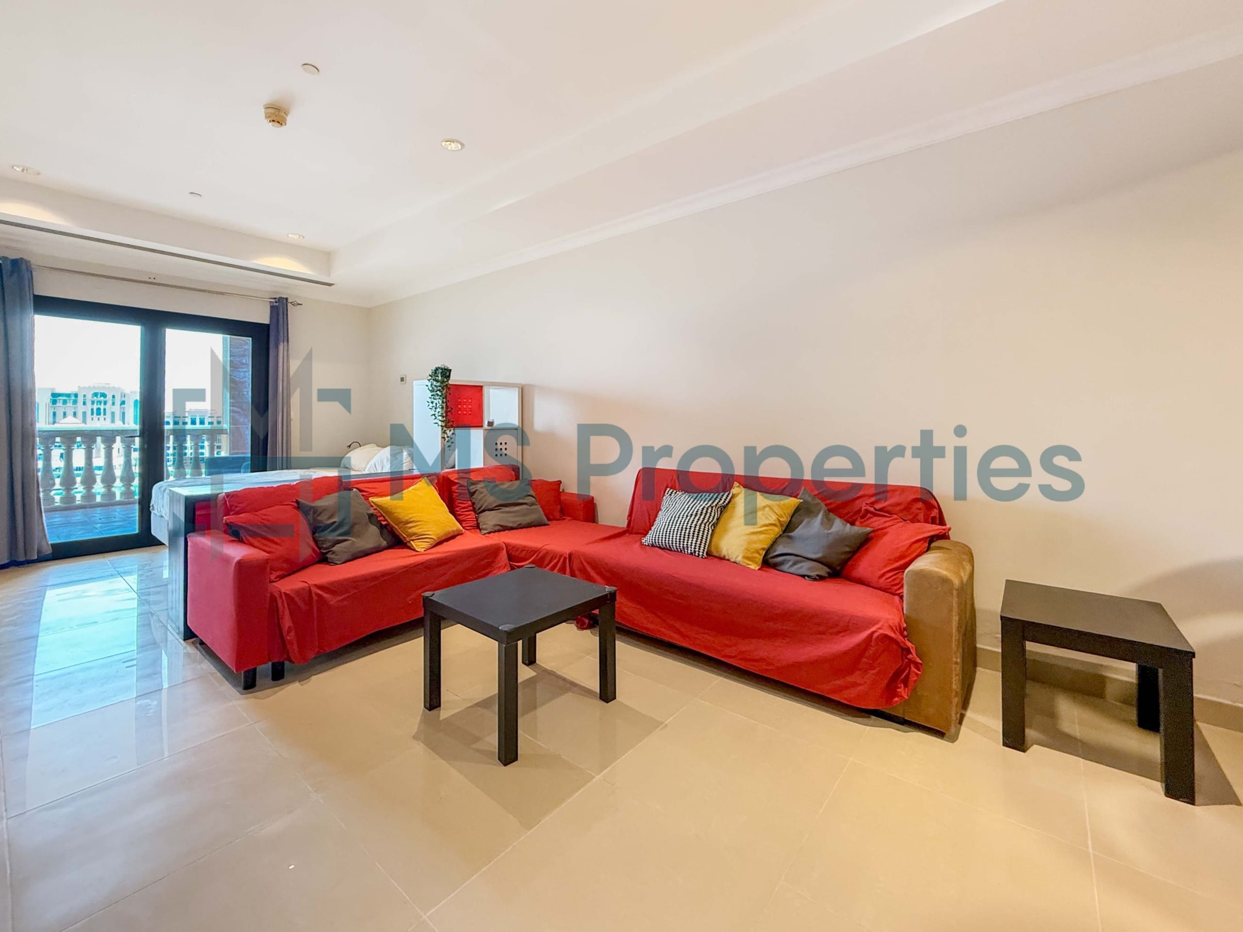 Charming Studio Furnished | Perfect Balcony Marina View