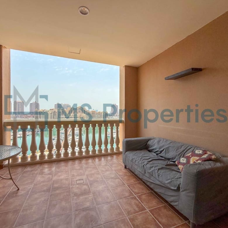 Charming Studio Furnished | Perfect Balcony Marina View