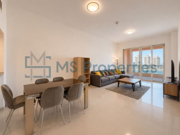Bright and Clean 1BHK with Balcony Amazing Marina View