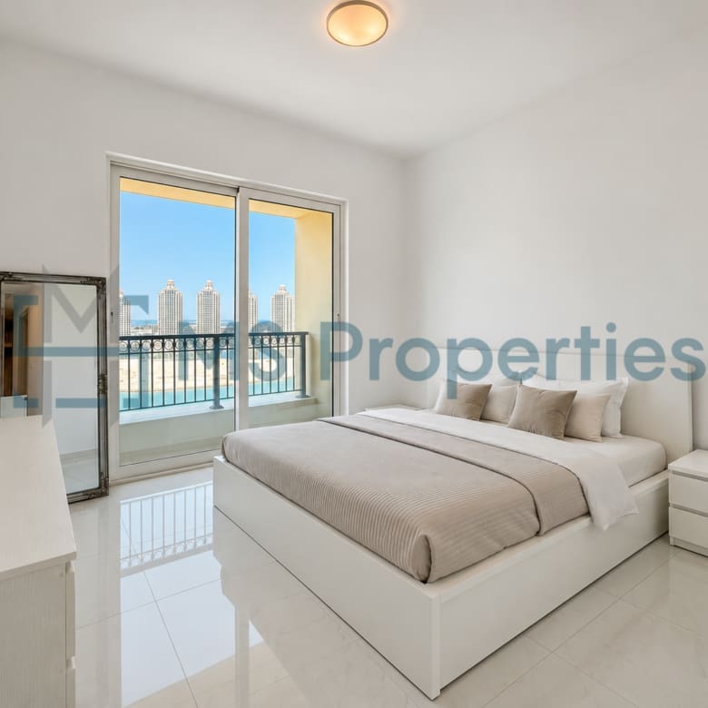 Bright and Clean 1BHK with Balcony Amazing Marina View
